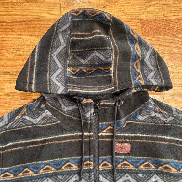 O'Neill Men’s Black and Blue Superfleece Pullover - Picture 4 of 7